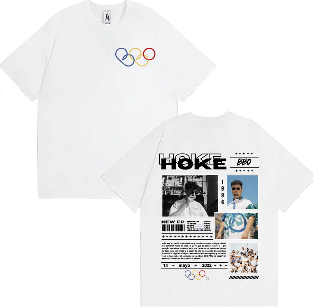 Rapper HOKE Bbo Album 2025 Tour T-shirt Mens Clothing Hip Hop VintageHigh Quality T Shirts Unisex Fashion Casual Comfort T Shirt