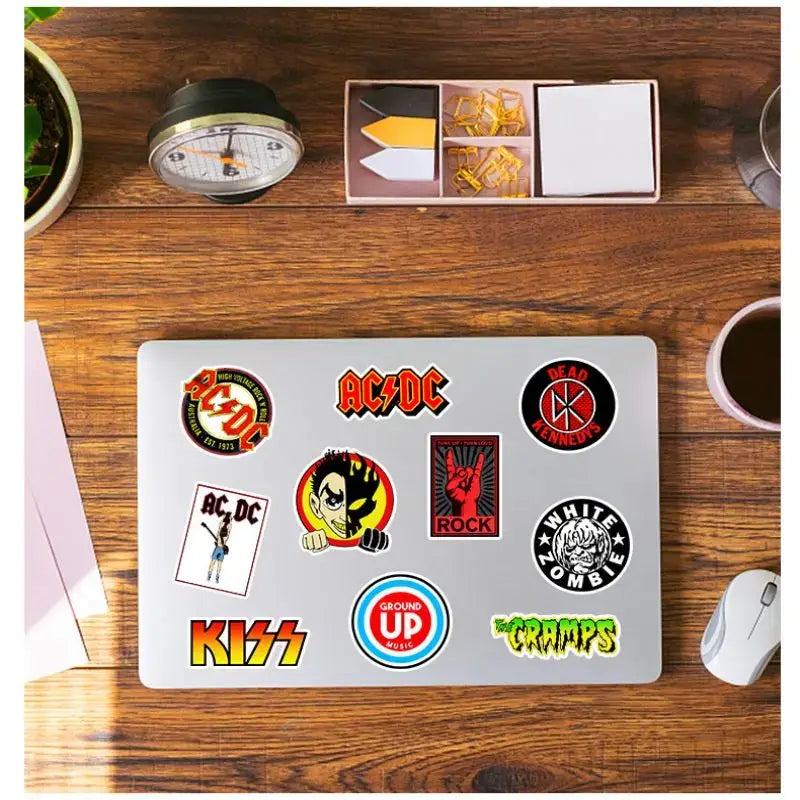Rock Band Music Stickers Aesthetic for iPad Phone Guitar Motorcycle Skateboard Luggage Cup Fashion Art Decal Collection