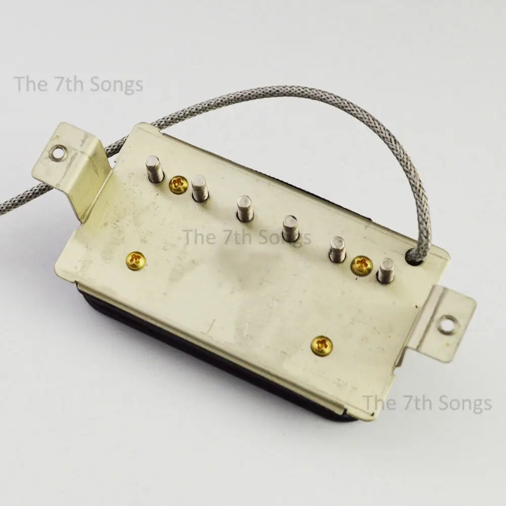 1959 PAF G Alnico 4 Alnico 5 Humbucker LP Electric Guitar Pickup Plain Enamel Wire 49.2mm Spacing 2-Conductor Braided Leadd