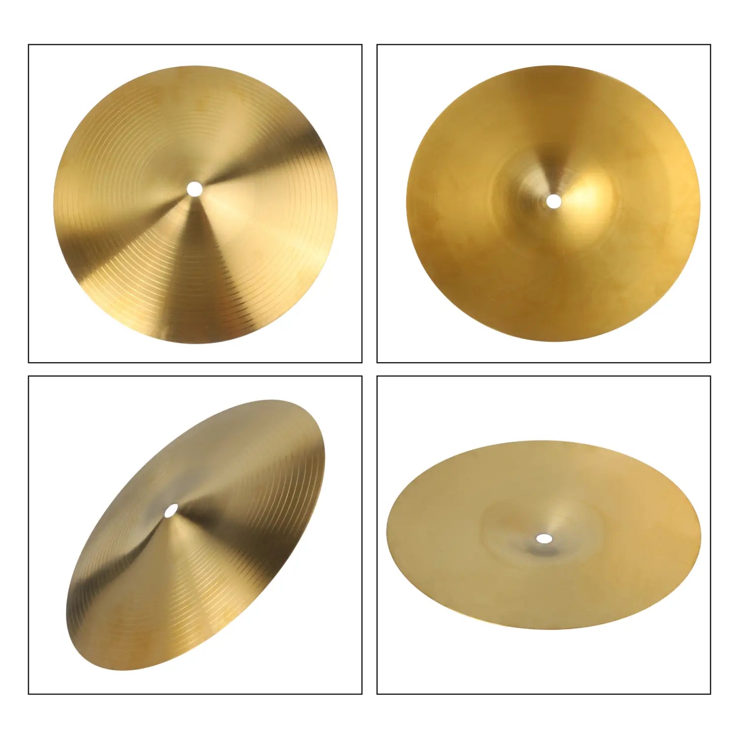 8 10 Inch Drum Brass Cymbals Percussion Splash Crash Hi-Hat For Jazz Drum Crash Cymbal Musical Instrument Parts Drum Cymbal