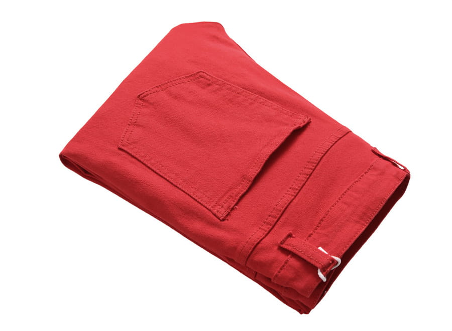 2026 New Men’s Casual Jeans Trendy Red Hip Hop Holes Slim Denim Pants Ripped Trousers Versatile Stretch Distressed Pants Male