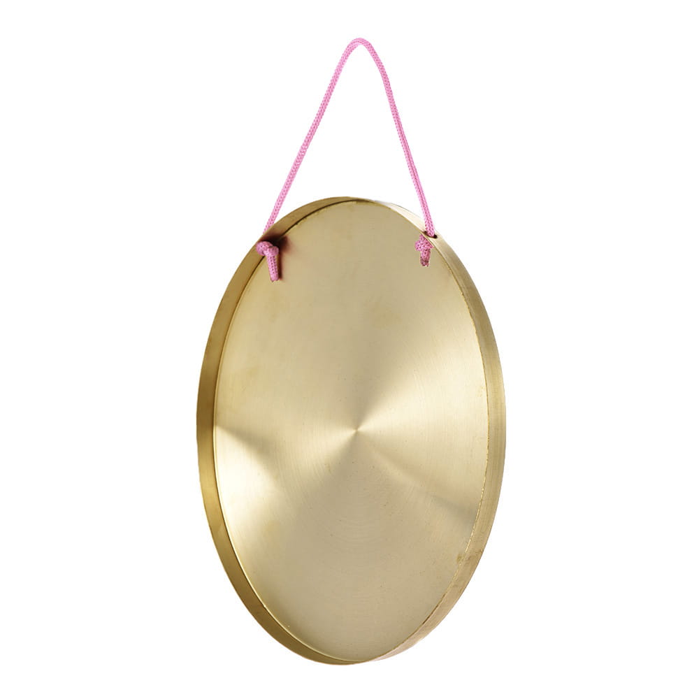 22 / 30 cm Hand Gong Cymbals Brass Copper Gong Chapel Opera Percussion Instrument with Round Play Hammer