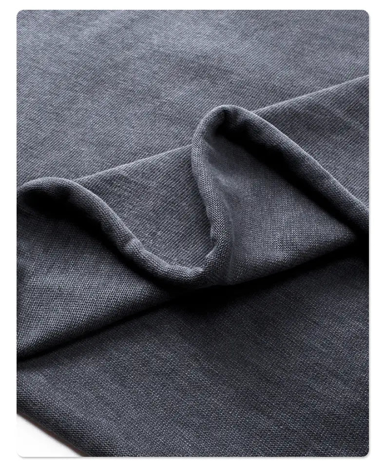2024 Hip Hop Retro Fake Two Piece Rough Edge Round Neck Long Sleeve T-shirt for Men Washing Streetwear Trendy Baggy Tshirts Y2k
