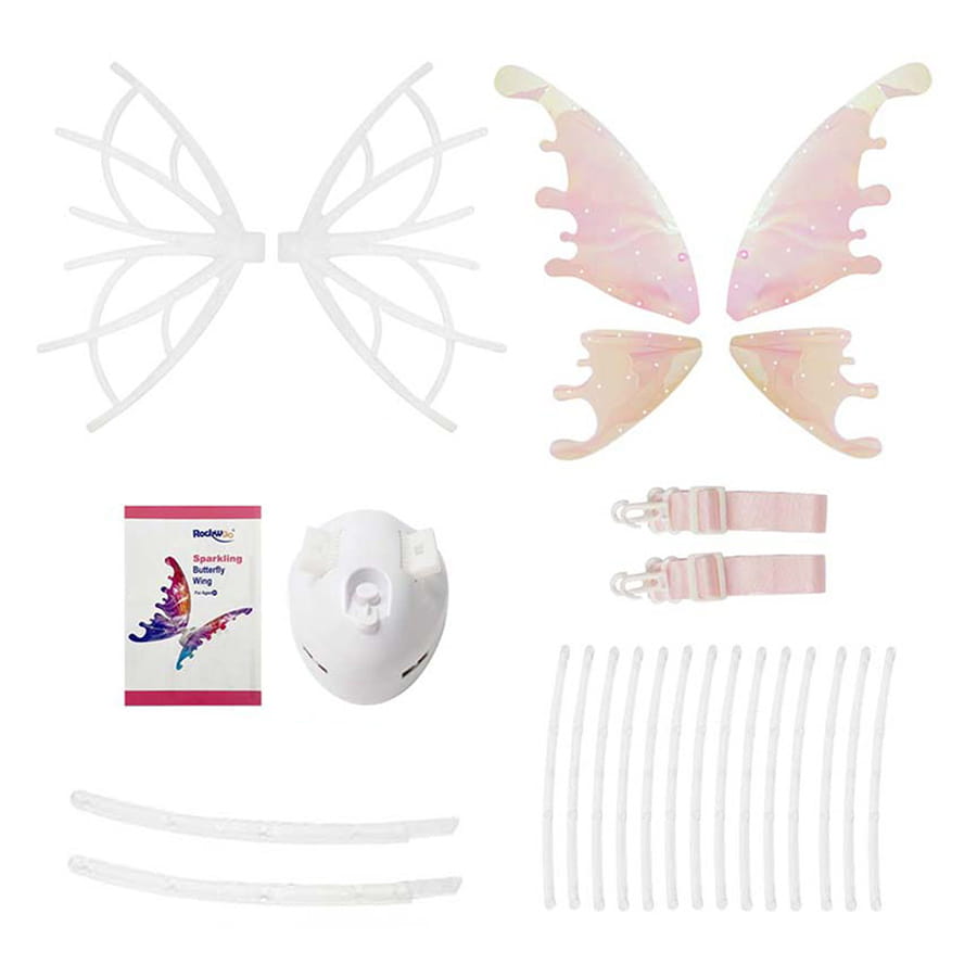 Electrical Butterfly Wings Toy With Music Lights Elf Wings Glowing Shiny Dress Up Moving Fairy Wings For Kids Boys Girls Gift