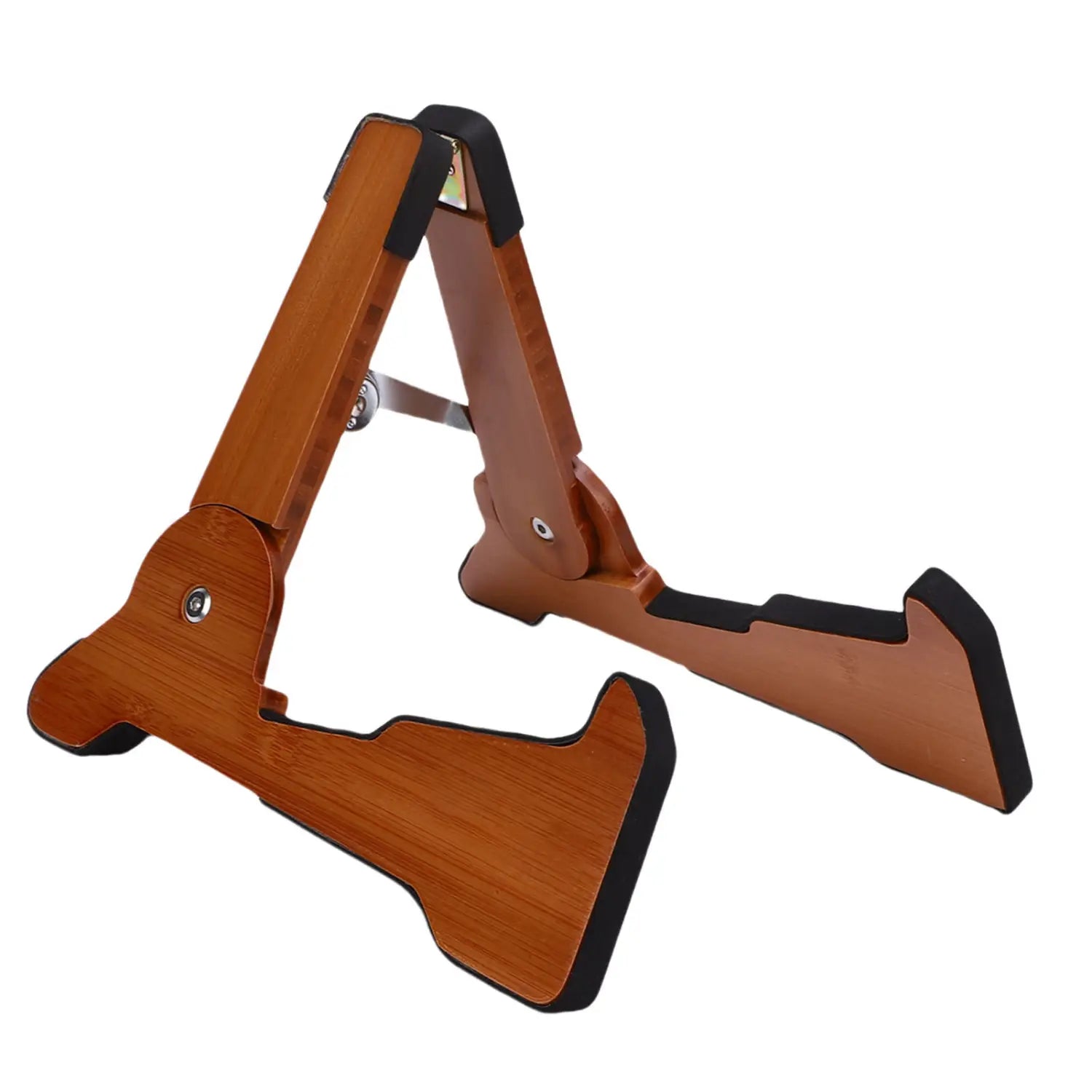 Guitar Stand A-frame Foldable Guitar Stand Matte Wood Guitar Stand for Guitar Bass Cello Mandolin Banjo Ukulele