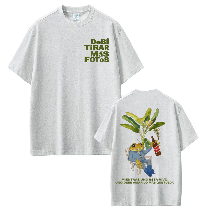 Rapper Bad Bunny T-shirt Debi Tirar Mas Fotos DTMF World Tour T Shirts Men’s Women Fashion Vintage Hip Hop Streetwear T-shirts