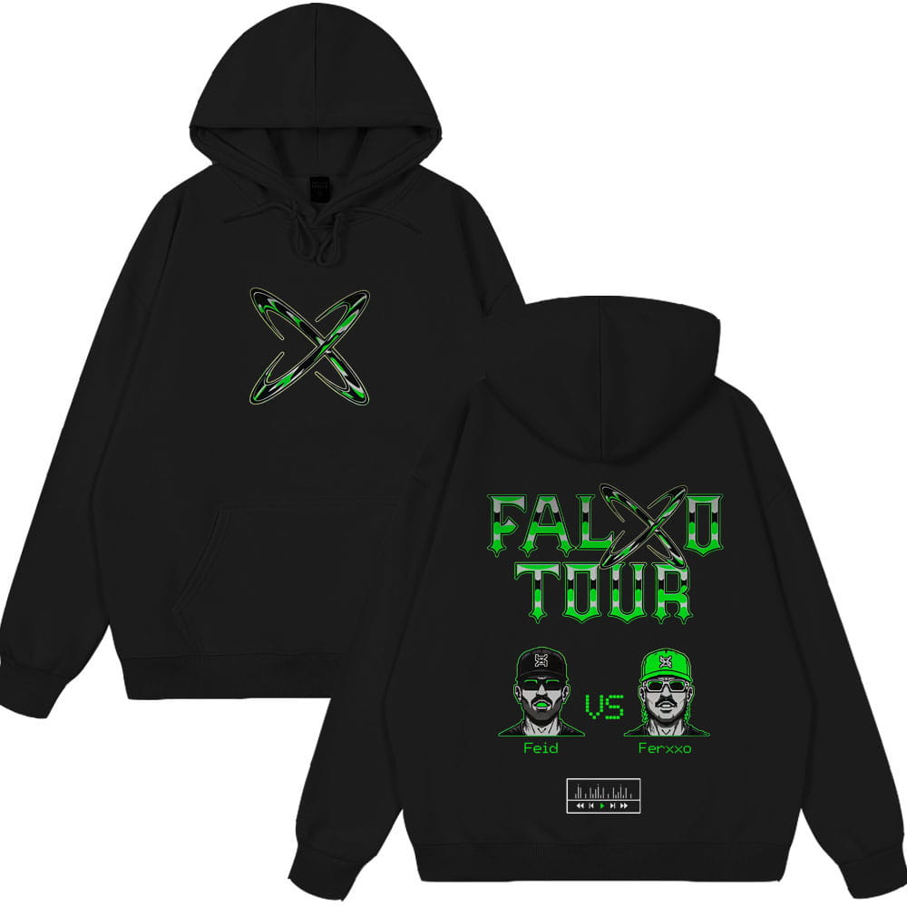 Rapper Feid Ferxxo Tour 2026 Print Hoodie Men Women Fashion Hip-Hop Sweatshirts Casual Cotton Oversized Pullover Streetwear Tops