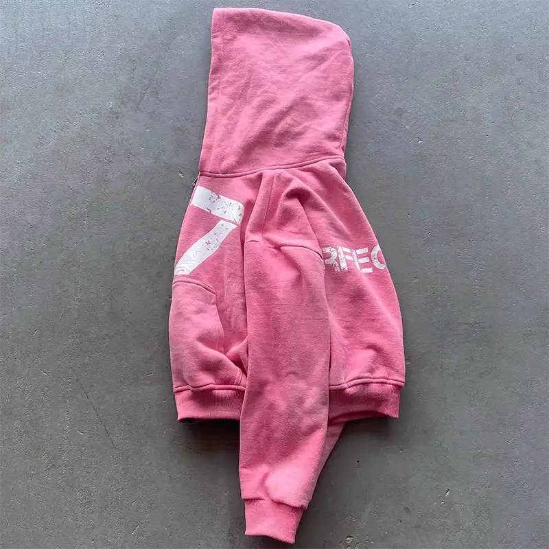 Y2K New Streetwear Set Casual Baggy Sweatpants Fashion Zipper Hoodie Spring American Street Hip-hop Casual Pants Printed Clothes