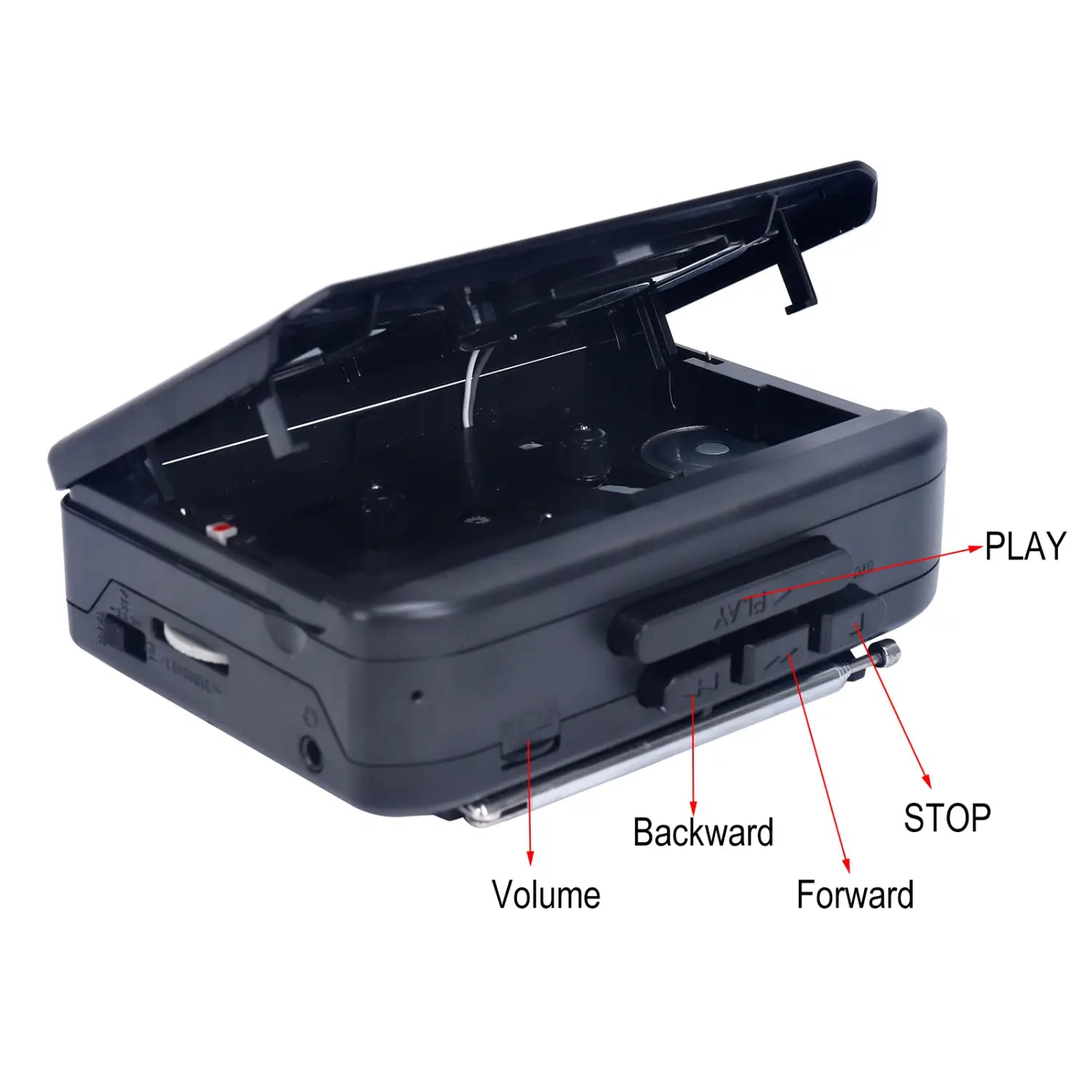 Tape Cassette Player Walkman Cassette Player Portable Speaker Multiple Power Supply Methods AM/FM Radio Function Music Player