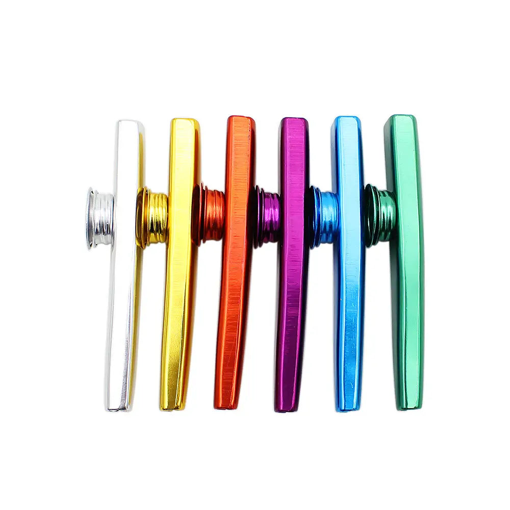 Metal Kazoos Simple Design Lightweight Kazoo for Beginner Guitar Ukulele Violin Instrument Music Lovers Playing