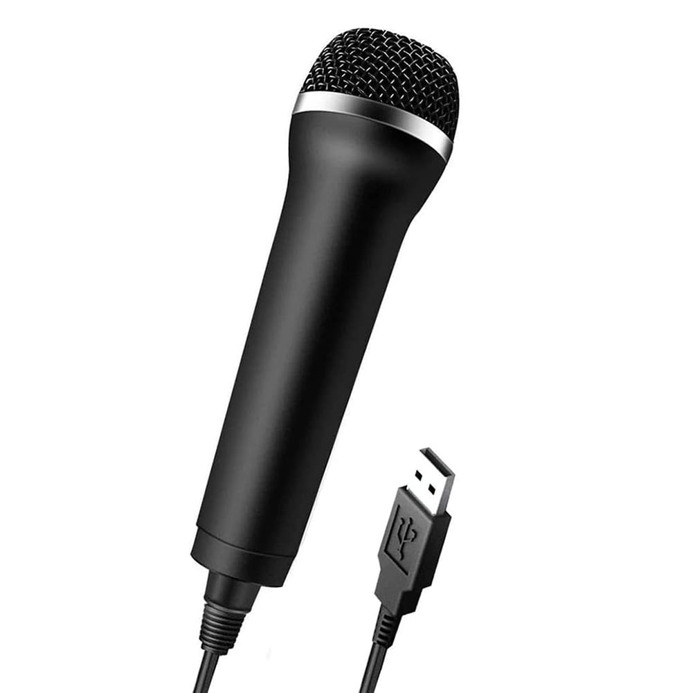 USB Wired Microphone Karaoke Mic for Sony PS5/PS4/PS3/Xbox One/Wii U/ Nintendo Switch/PC Gaming Console Singing Recording Mic