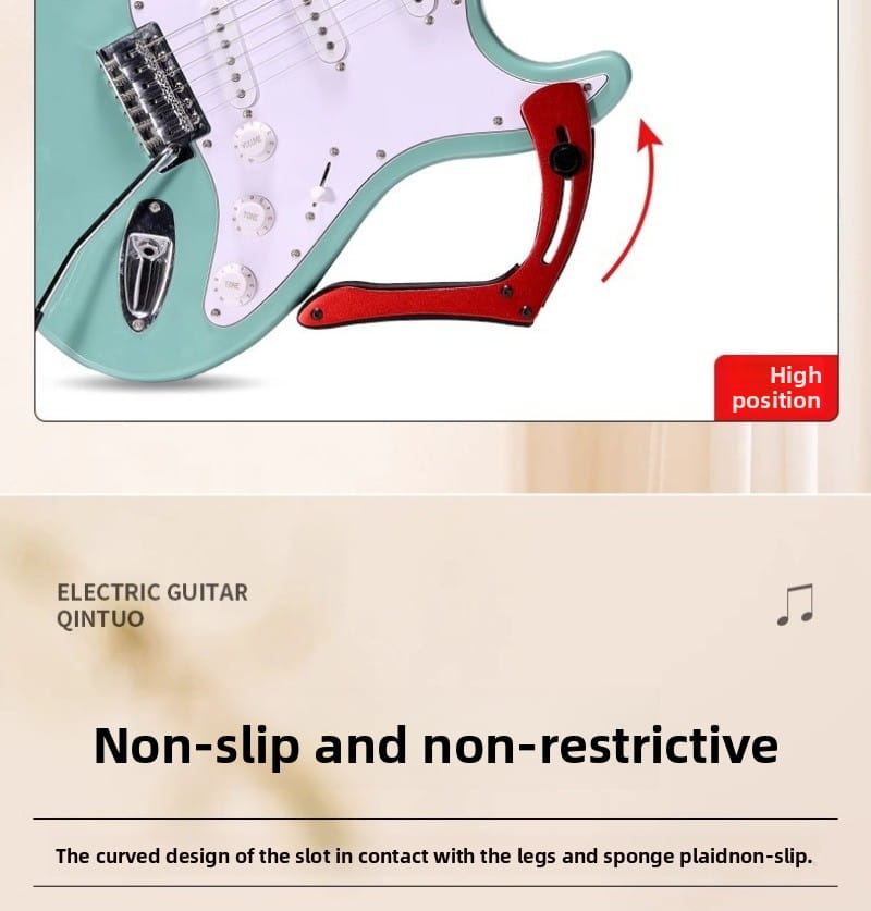 Aluminum Alloy Electric Guitar Practice Stand Portable Piano Practice Stand Adjustable Anti-slip Musical Instrument Accessories
