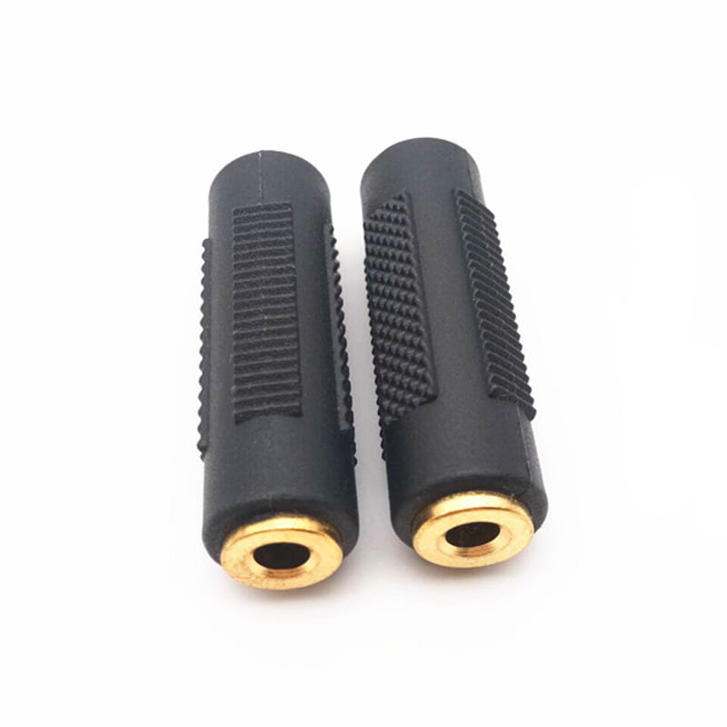 2PCS 3.5mm Jack Coupler Gold Plated 3.5 mm Female to 3.5mm Female Jack plug audio Stereo Coupler Socket Adapter connectors