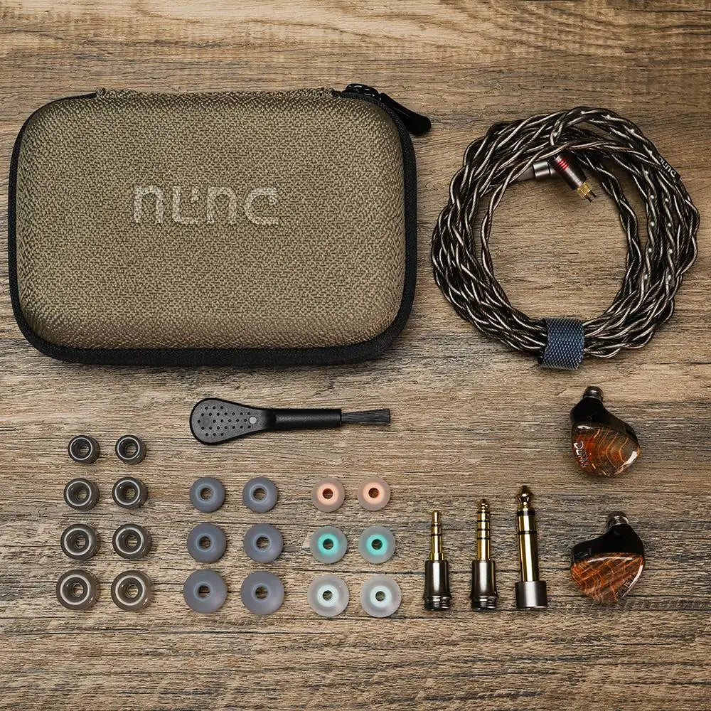 HiFiGo DUNU x Gizaudio DaVinci 2DD + 4BA Hybrid In-ear Monitor Earphones with 3.5mm + 4.4mm Swappable Termination Plugs Cable