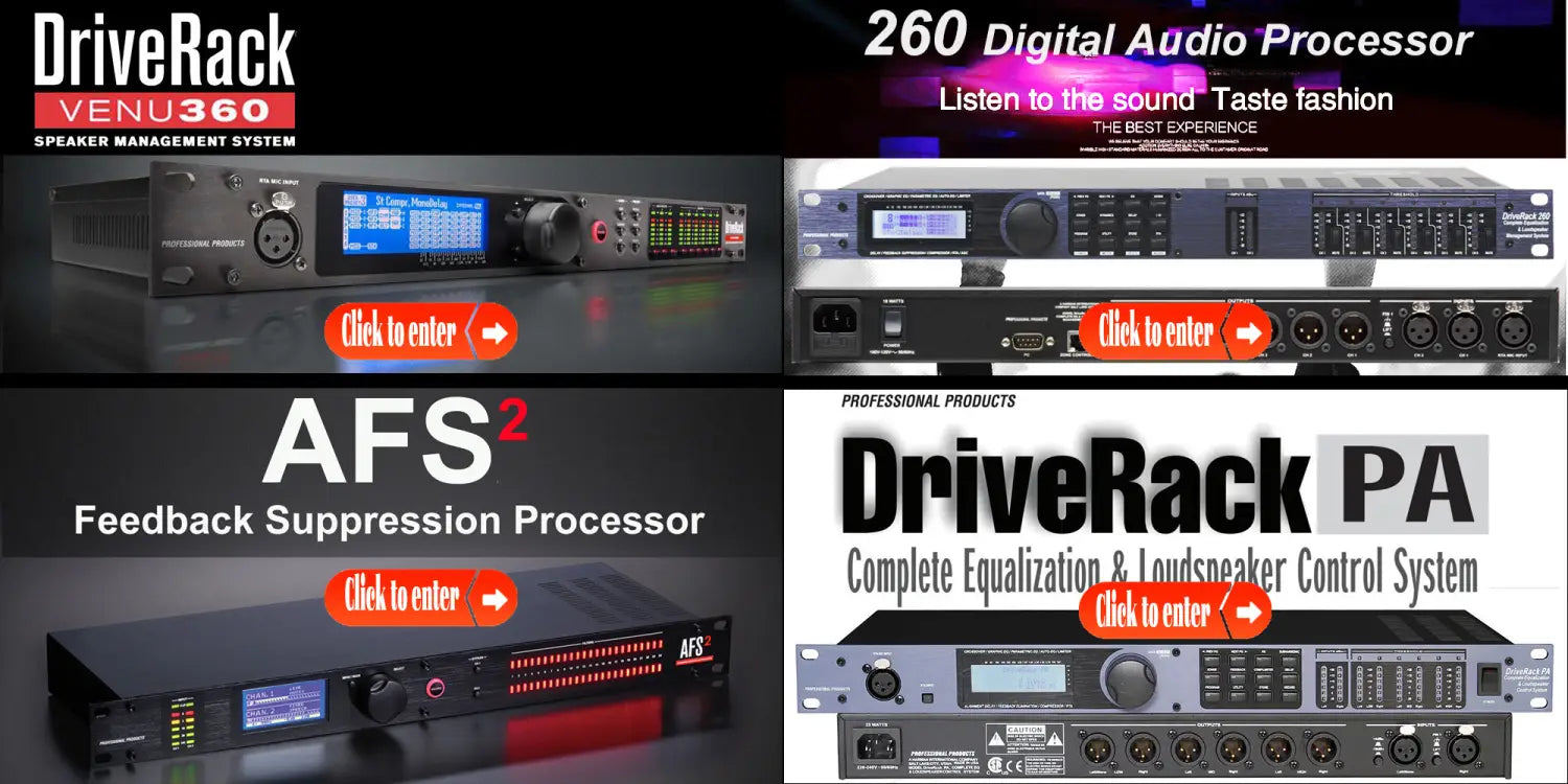 Loudspeaker Management System 2 In 6 Out DriveRack PA2 DSP Digital Processor Professional Sound System DJ Equipment Effector