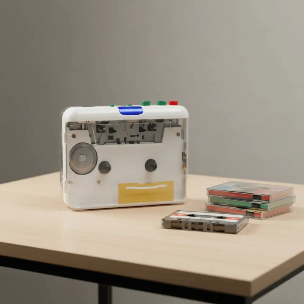 Earphone Plug and Play Cassette Player Multifunction Convenient Tape Player 3.5mm AUX Input MP3 Converter Music Capture