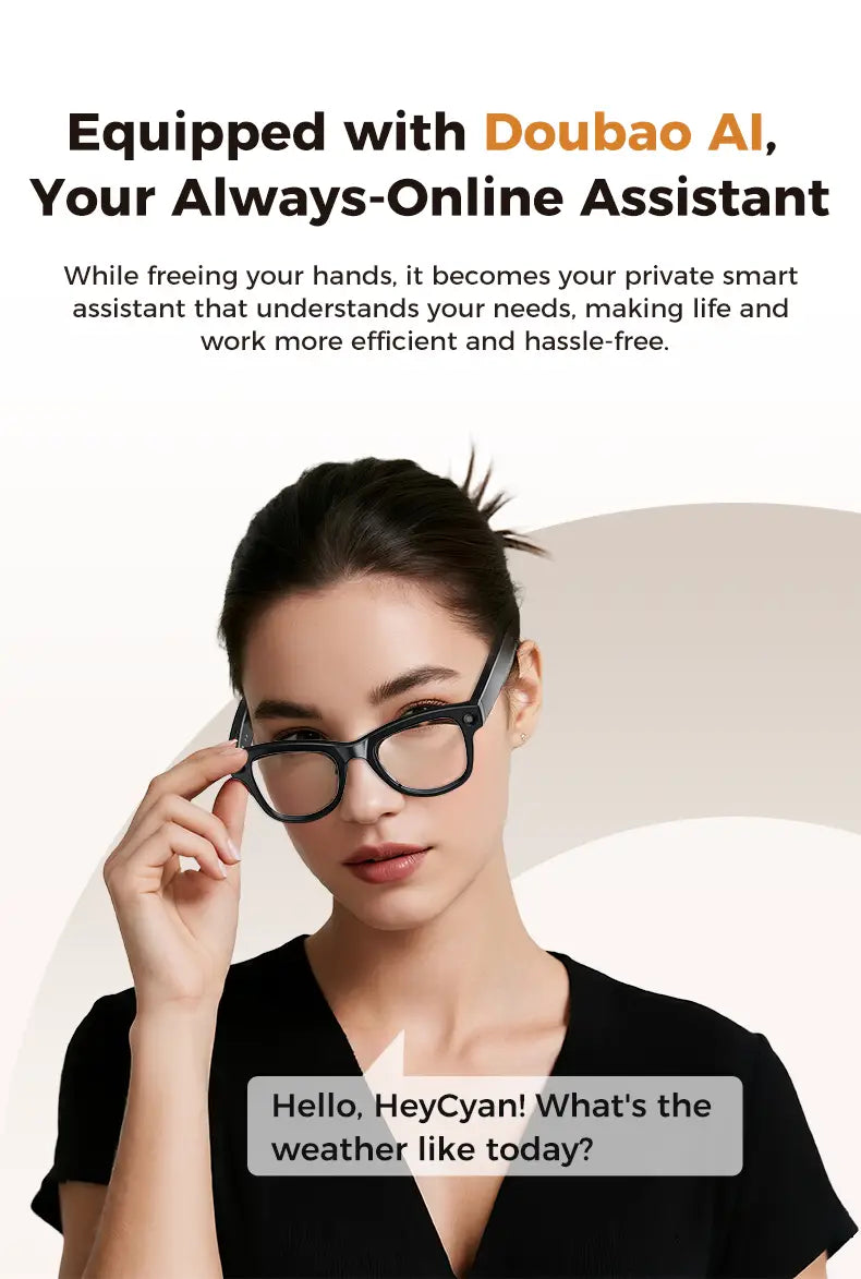2026 Smart AI Glasses 1080P HD Camera M02 Ultra ChatGPT 3600mAh Charging Case Power Bank 32GB Translation Music Video Sunglasses