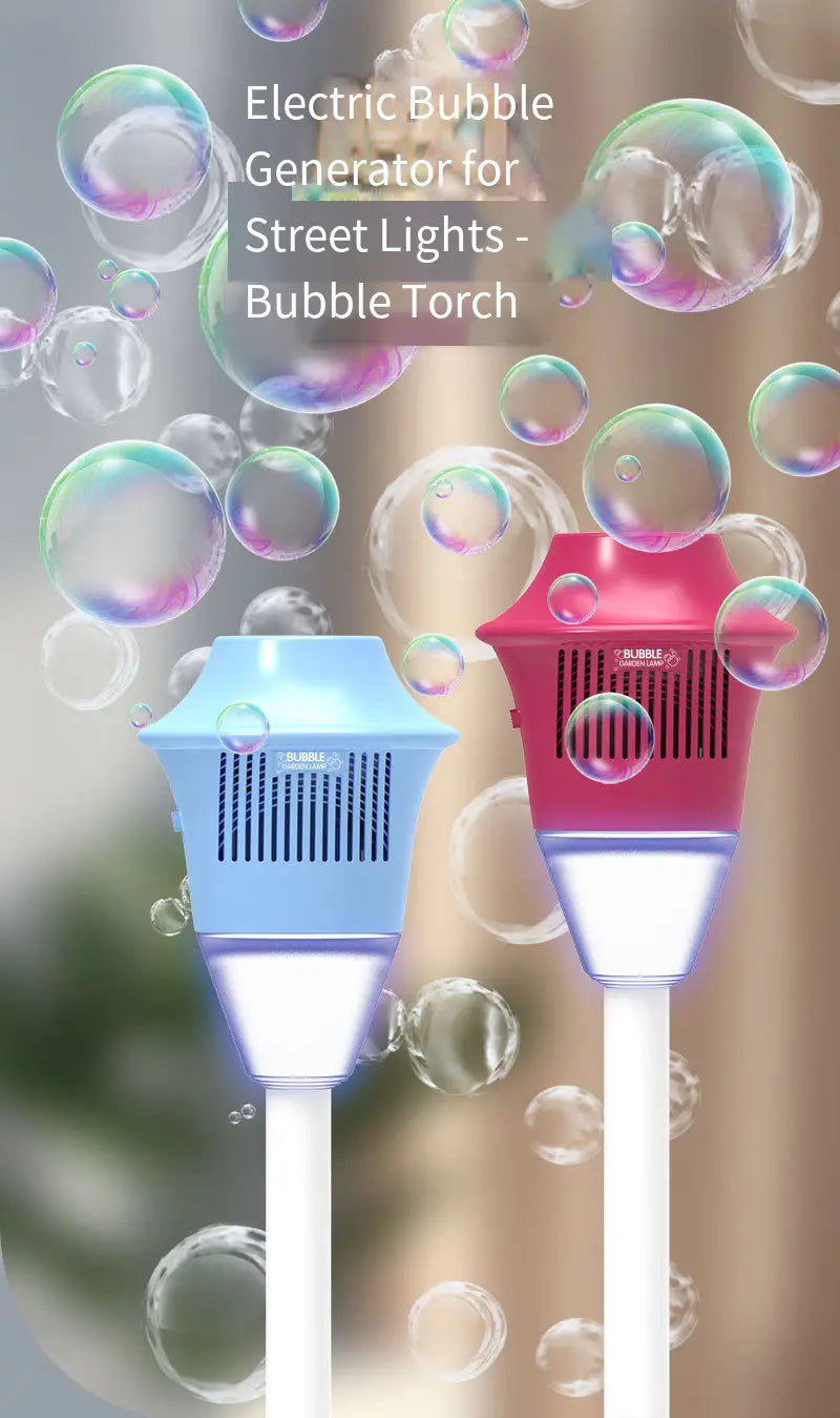 Fully Automatic Bubble Machine Street Light Bubble Machine Music Lighting Outdoor Children’S Toys Without Battery Bubble Water