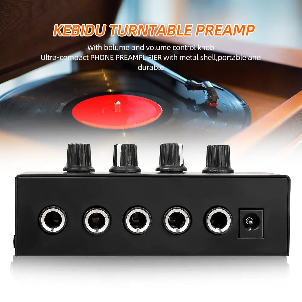 4 Channels Mini Headphone Amplifier HA400 Ultra-Compact Stereo Audio Amplifier With Power Adapter 10MHz Earphone Amp for Music