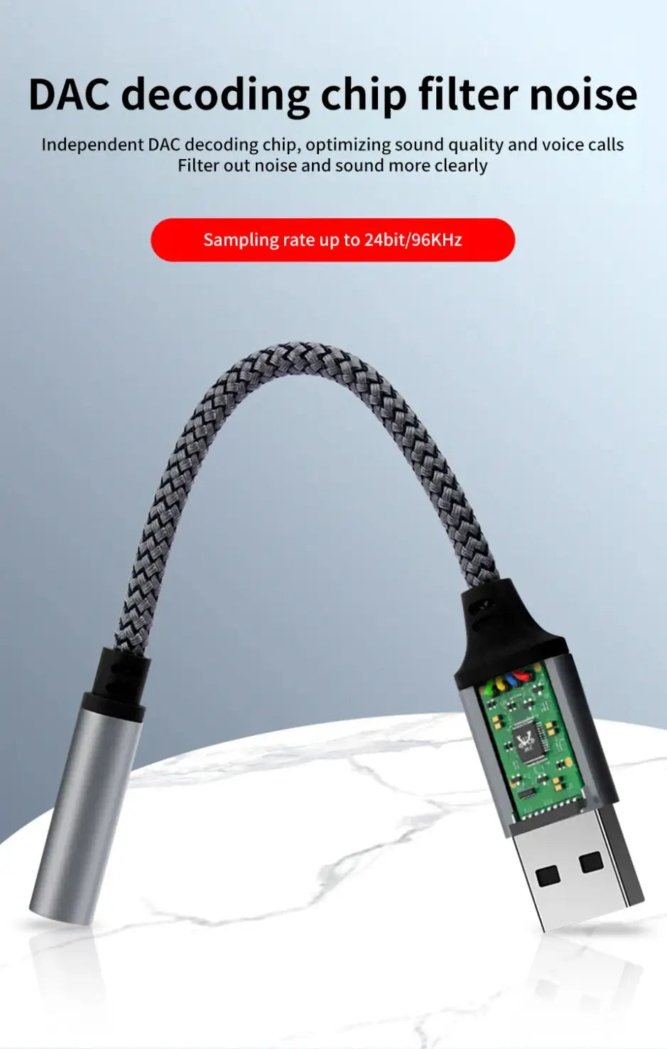 3.5mm Jack Female USB External Sound Card Audio Adapter Headphone Micphone Sound Adapter for PC Laptop USB to 3.5mm Audio Cable