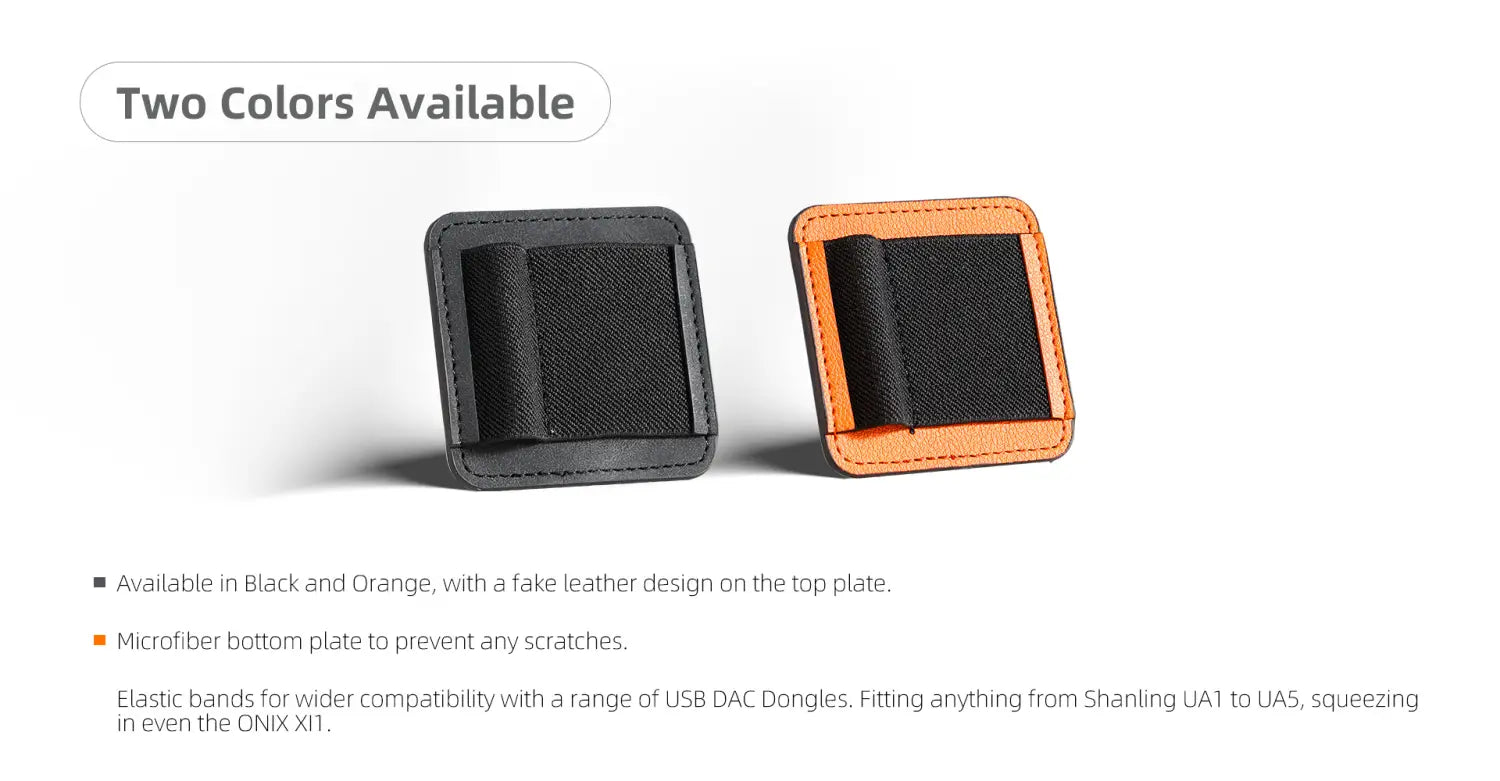SHANLING USB Dongles DAC AMP Pouch with Magnetic Elastic Bands for UA4 UA3 UA2 UA1 with ios Android Phones