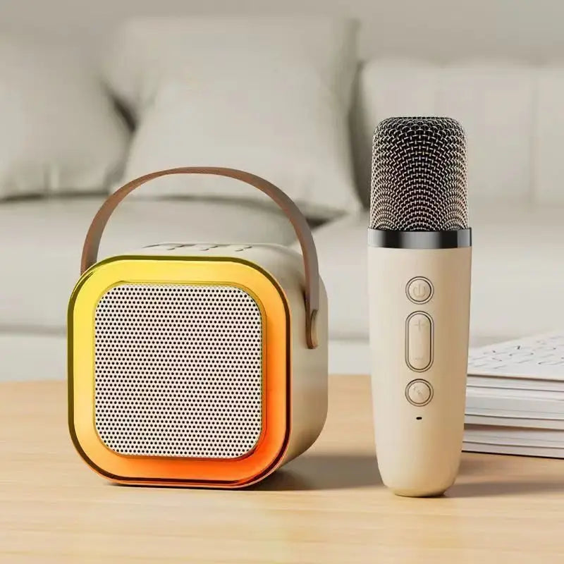 Karaoke Machine for Kids Adults Portable Bluetooth Mini Karaoke Microphone Singing Speaker Player with Wireless Mic,Home Party