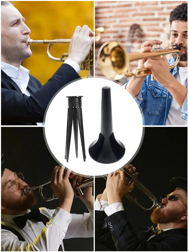 5 Legs Foldable Trumpet Stand Waterproof Portable Placement Rack Trumpet Black Bracket Woodwind Musical Instrument Accessories
