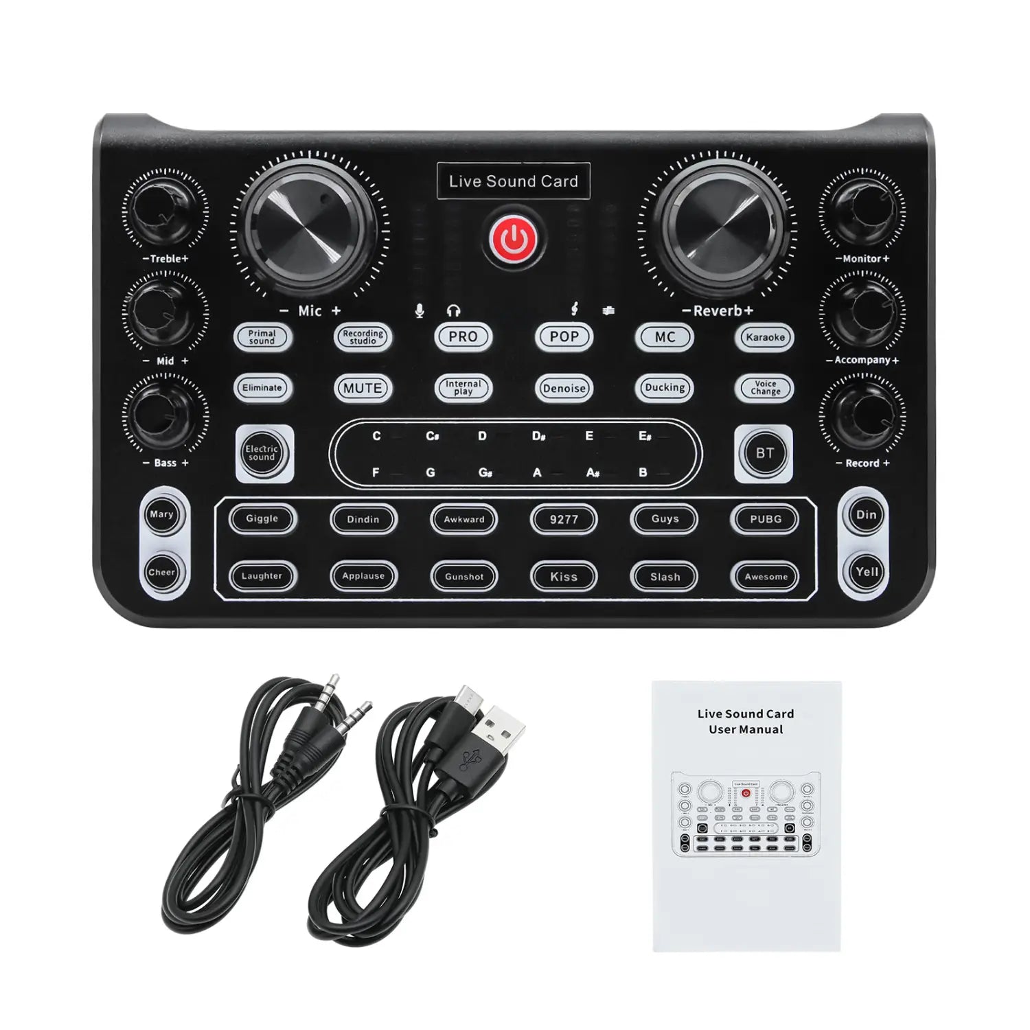 X60 Sound Card English Version Professional Sound Cards Audio Mixer For Karaoke Broadcast KTV Singing Live Sound Studio Mixer