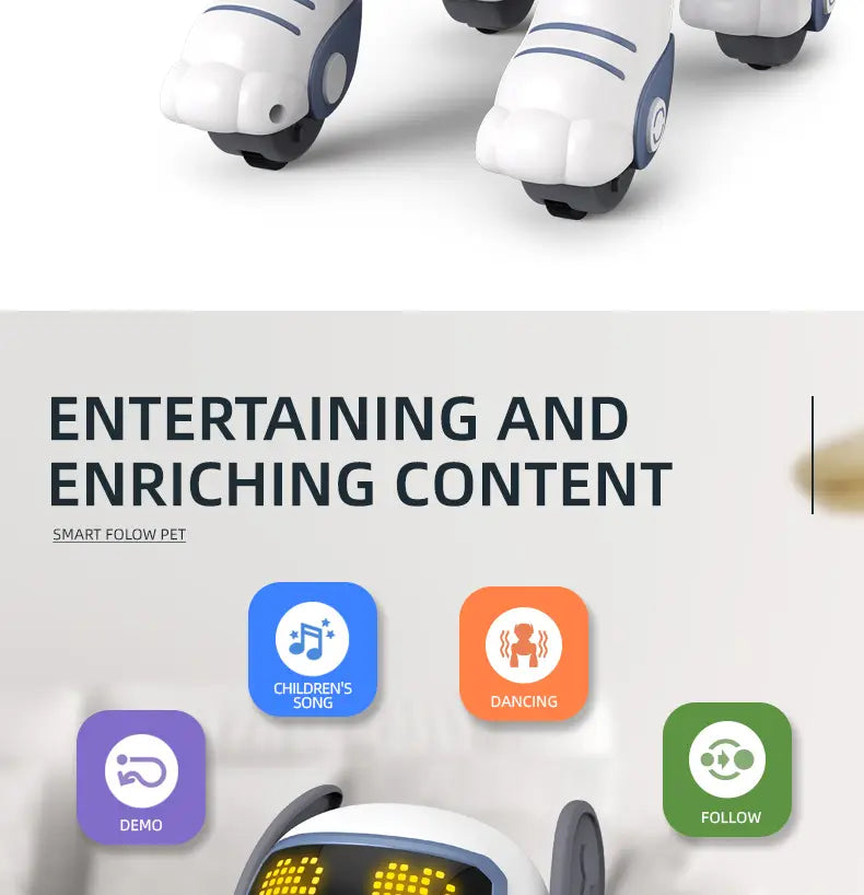 Intelligent Remote Control Robot Dog Electronic Stunt Voice Command Programmable Touch-sense Music Song Children’s Toys for Boys