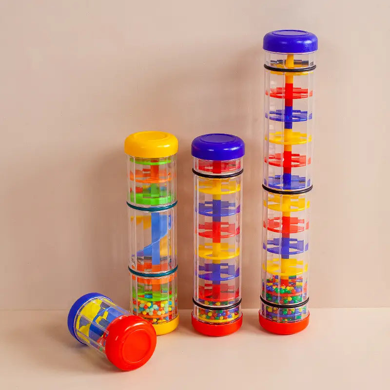 Children’s Musical Instruments Toys for Baby 1 2 3 Years Montessori Kids Rain Rattle Tube Shaker Rainmaker Music Sensory Toys