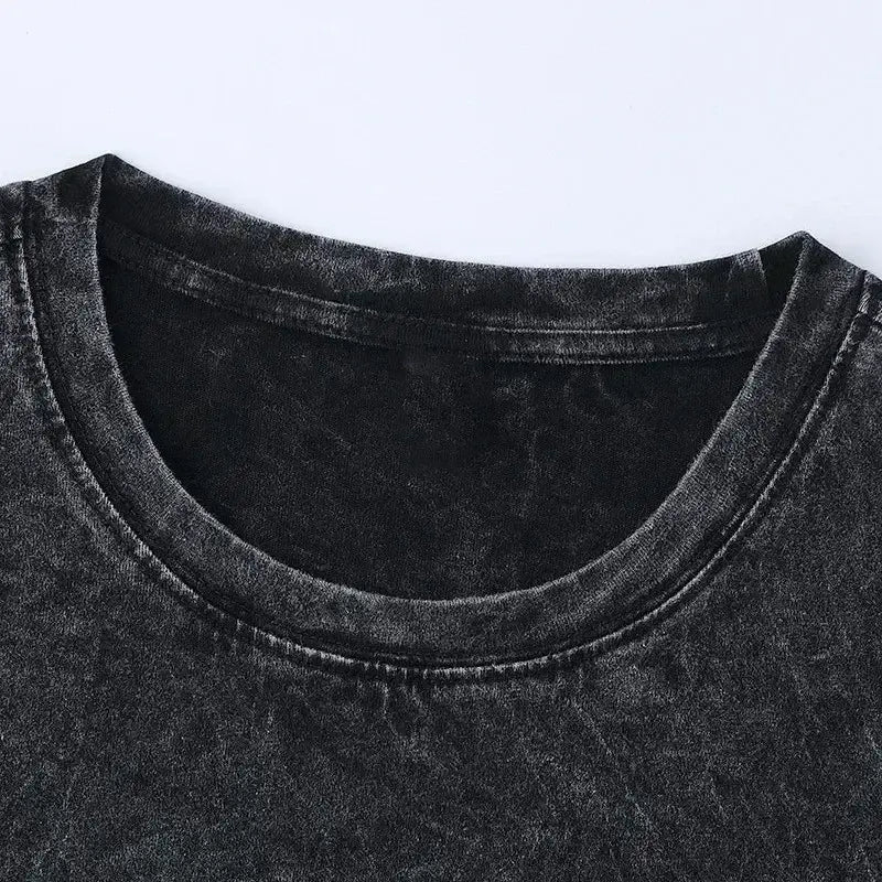 Rapper Nf Album Hope Cover Poster Print Retro Washed Cotton T-shirt Men Women Streetwear Harajuku Summer New Tee Oversized Top