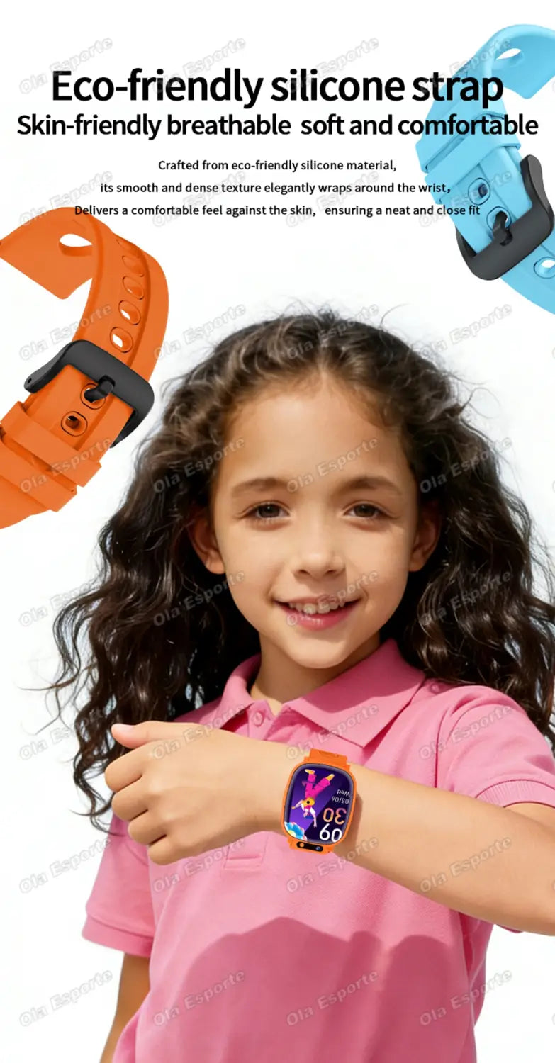 Kids Smartwatch HD Camera Video Recording Study Cards Flashlight 18 Games Calculator Customize Watch Face Birthday Gift Boy Girl