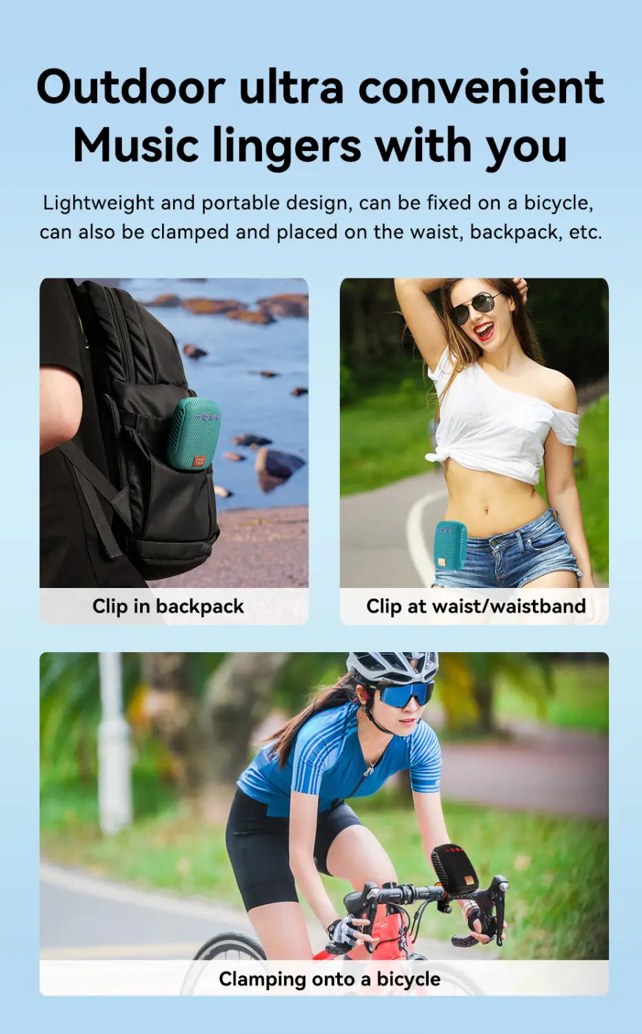 Portable Caixa De Som Bluetooth Speaker Wireless Radio FM Subwoofer Sound Box Music Bass Woofer Mini Waterproof Small Mp3 Column