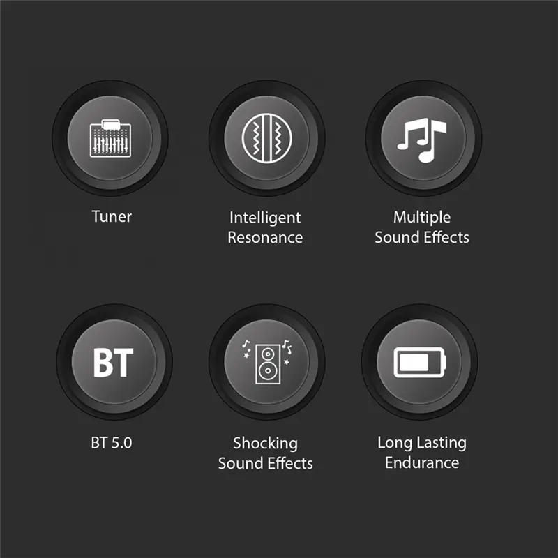 Guitar Pickup Classical Guitar Pickup Vibration Pickup BT Accompaniment Resonance Pickup 3-Band EQ Equalizer Acoustic-ABIU