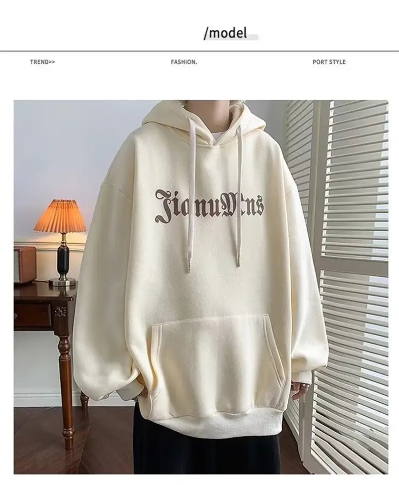 2026 New Hip Hop Graphic Hoodies For Men Harajuku Goth Fashion Fleece Pullover Hoody Y2K Vintage Streetwear Hooded Sweatshirts