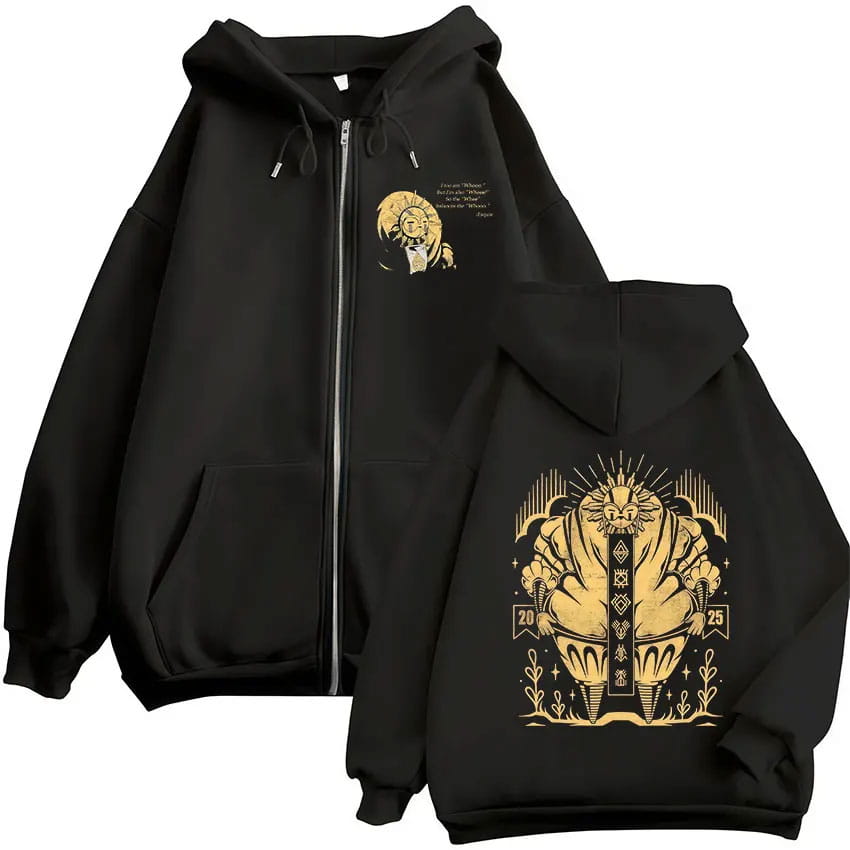 Game Esquie Clair Obscur Expedition 33 Jacket Hoody Unisex Vintage Oversized Zip Up Sweatshirt High Quality Fleece Zipper Hoodie