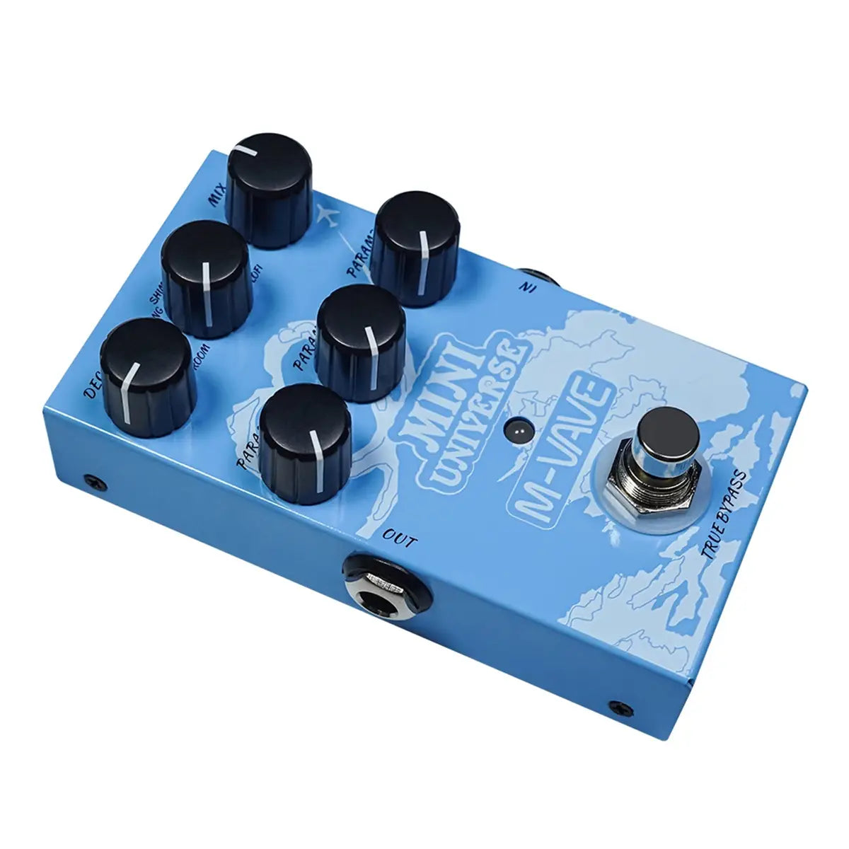M-VAVE Guitar Effect Pedal Mini Universe Digital Reverb Pedal 9 Reverb Effects Room/Shimmer/Lofi/Spring Reveb Effect Pedals