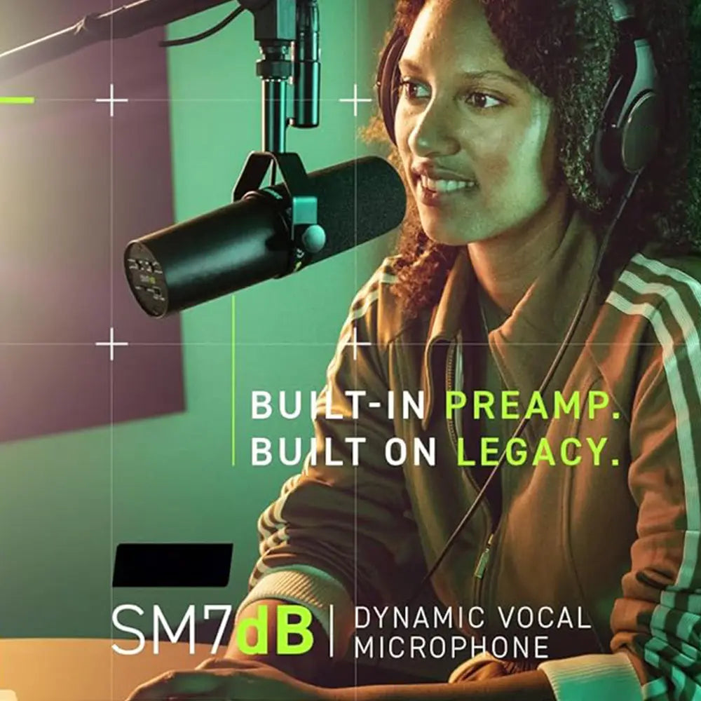 SM7dB studio dynamic microphone radio live vocal microphone sm7b upgraded version With Built-in Preamp for Streaming Podcast