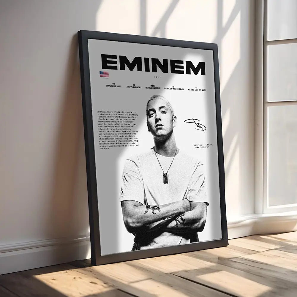 Pop Rapper Legends Poster And Prints Tupac Biggie Smalls Portrait Signature Wall Art Snoop Dogg 50 Cent Canvas Painting