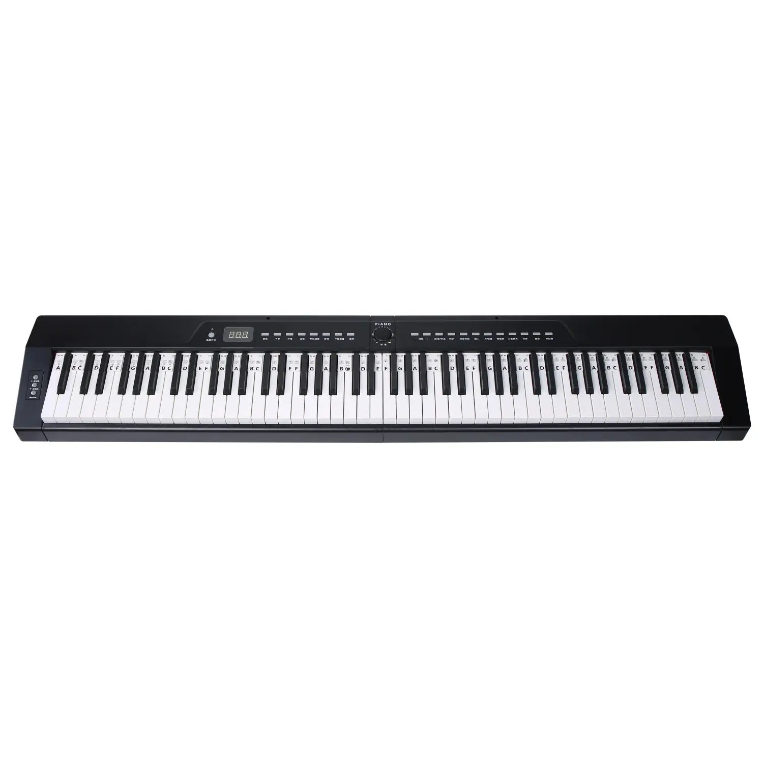 61 88 Keys Piano Keyboard Note Labels Marker Free Paste Overlay Silicone Strips Piano Guide for Beginners Kids Practice Sticker