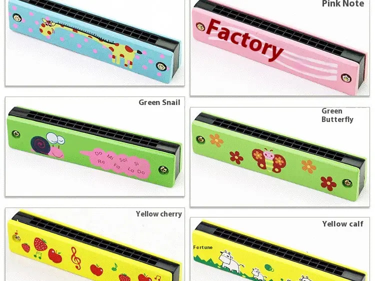 Harmonica Toy for Children - Educational Musical Instrument for Preschool Children Beginner Blowing Toy for Creative Learning