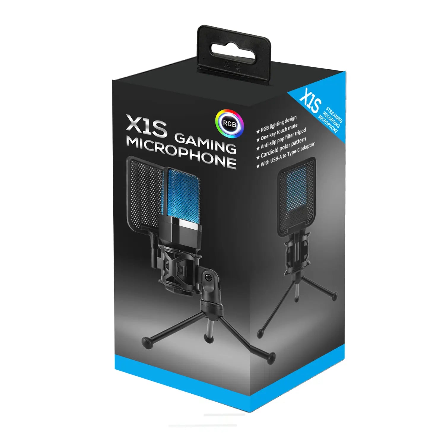 Computer Professional Gaming Condenser Microphone Karaoke Mic PC Laptop USB Wired Live Streaming Podcast Studio Mike Kit Gamer