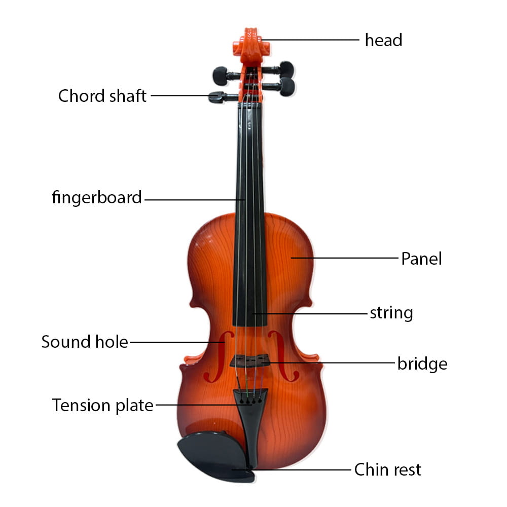 Simulated Violin Music Practice Violin Kit for Beginners Musical Instrument Exquisite Workmanship Performance Props Gifts