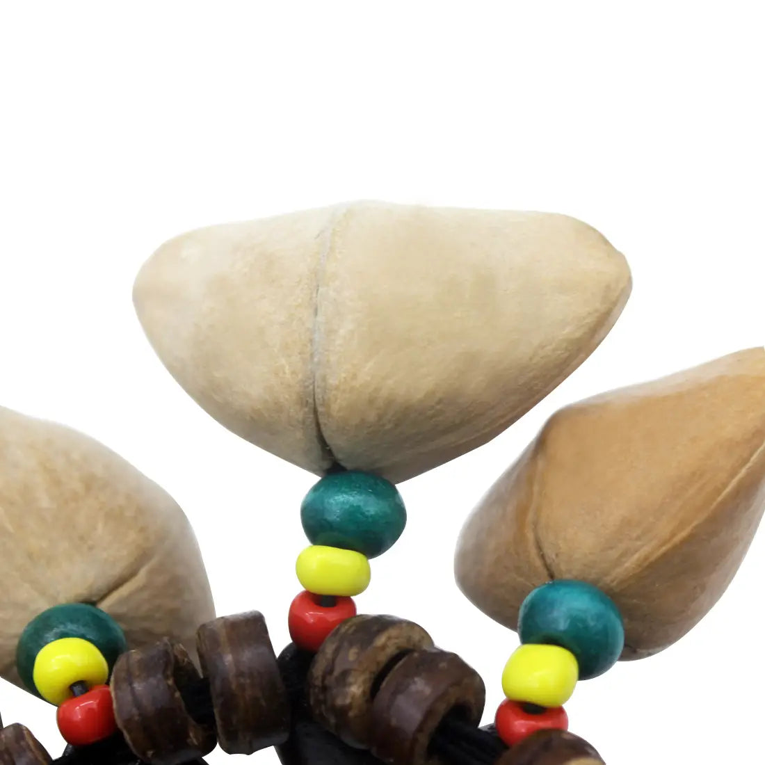 Handbells Handmade Nuts Shell Bracelet Handbell for Djembe African Drum Conga Percussion Accessories Gift Musical Instrument