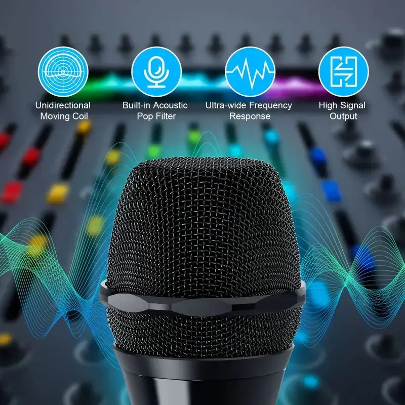 Wired Dynamic super-cardioid vocal microphone Handheld Mic For Live Vocals Karaoke mic