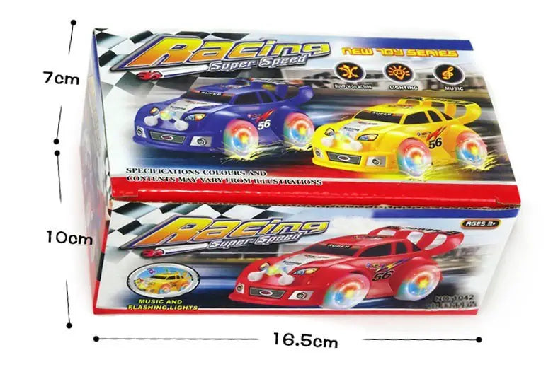 Children’s Electric Toy Car Flashing Music Omnidirectional Rotating Cool Electric Light Boy Girl Best Holiday Gift