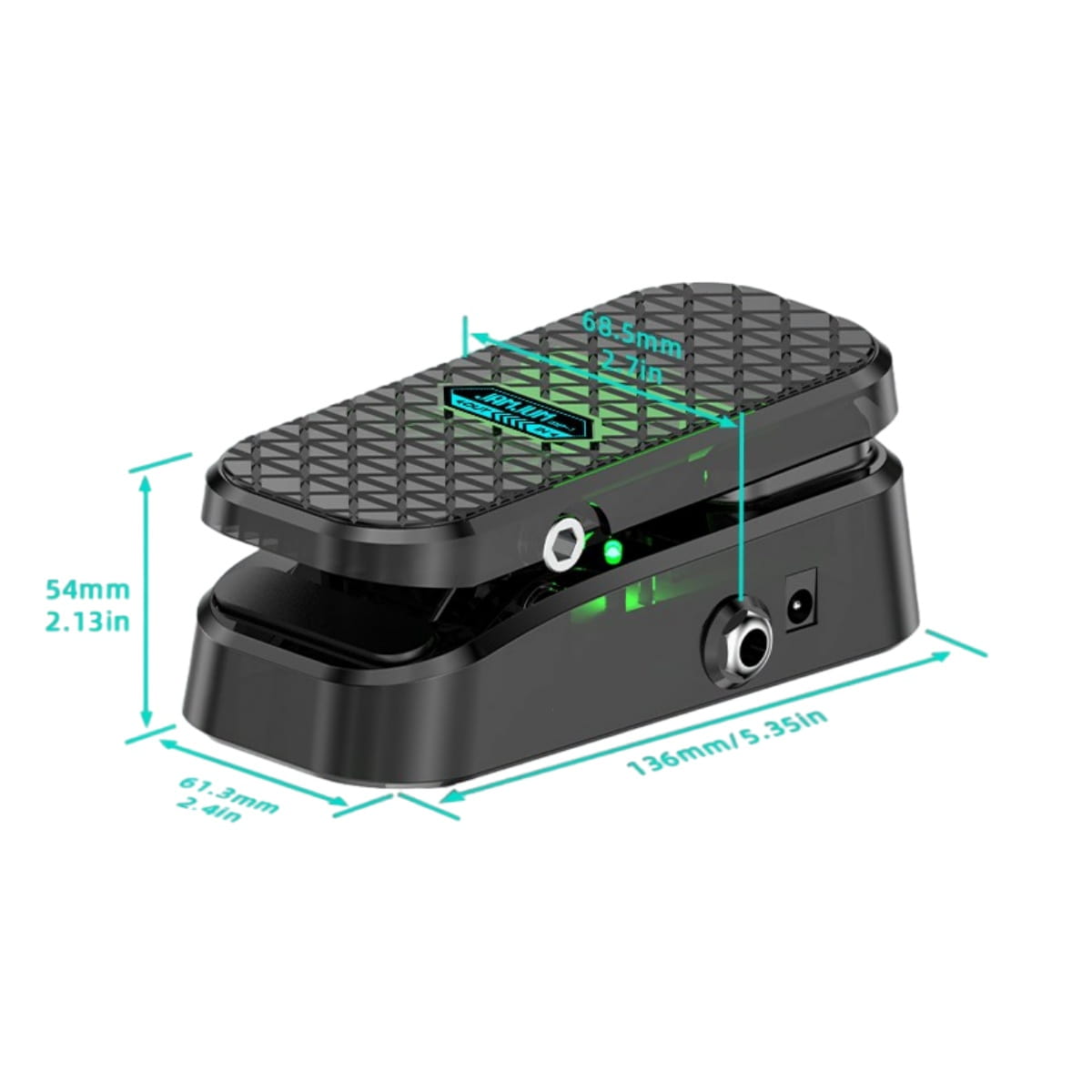 MP-1 Wah/Volume Pedal: Offers Silent Operation and Precise Control w/Noise-Reduction Feet/A Plug-and-Play Effect Guitar Pedal