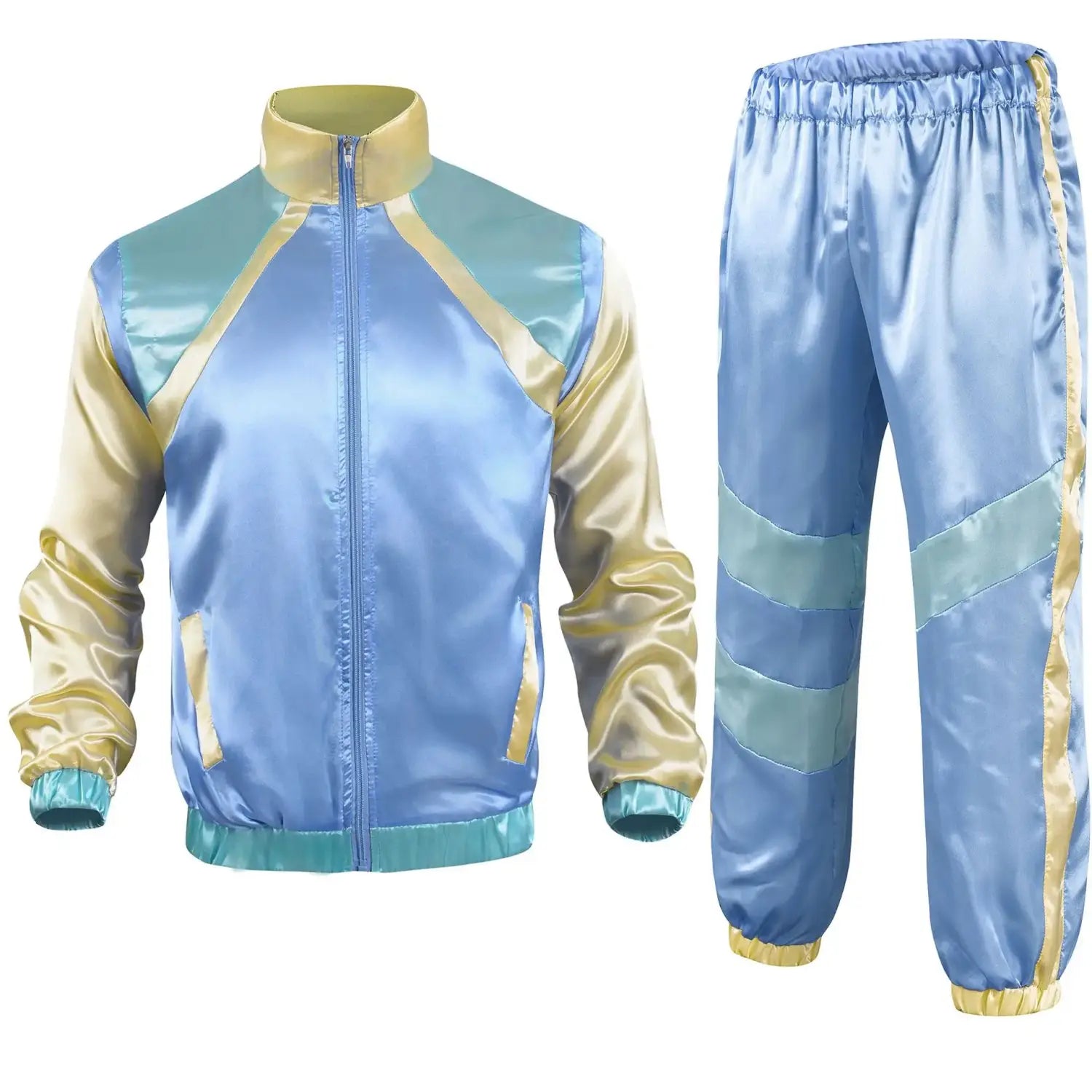 Men’s 80s Tracksuit Vintage Hip Hop Windbreaker 80s Disco Tracksuit 90s Shell Suit outfits