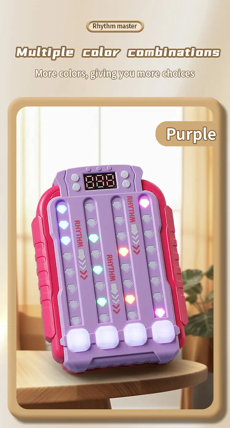 Music Rhythm Press Puzzle Toy Decompression Concentration Training Game Safe Fidget Toy for Kids Boys Girls Birthday Gift