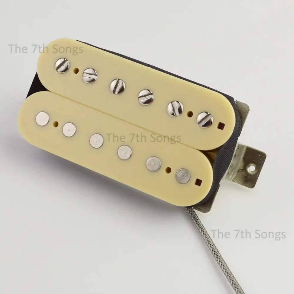 1959 PAF G Alnico 4 Alnico 5 Humbucker LP Electric Guitar Pickup Plain Enamel Wire 49.2mm Spacing 2-Conductor Braided Leadd
